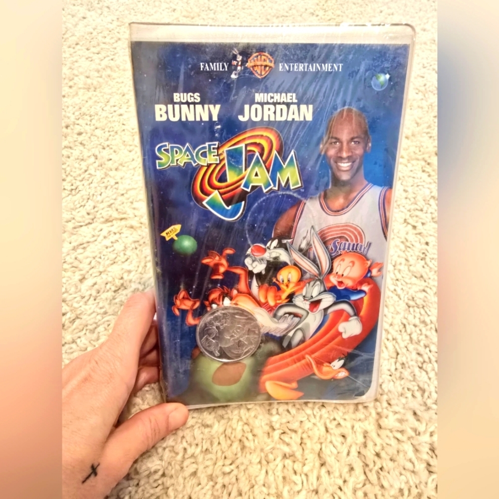 1996 Space Jam VHS Tape Michael Jordan Vintage STILL IN WRAPPER